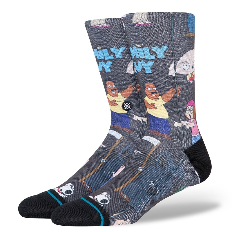 STANCE SOCKS FAMILY GUY – BLACK MED