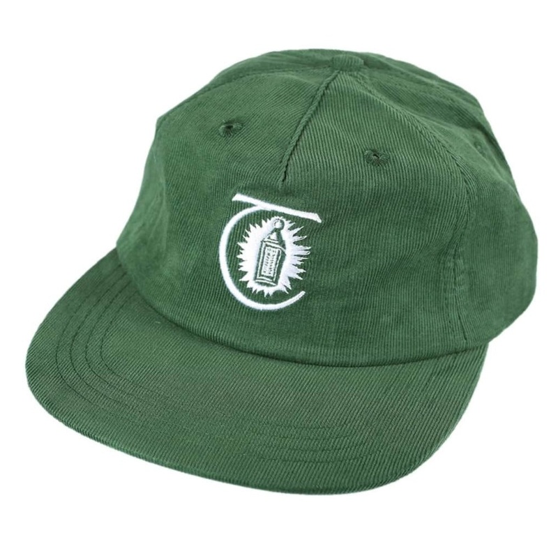 THEORIES HAT LANTERN CORDUROY DARK GREEN