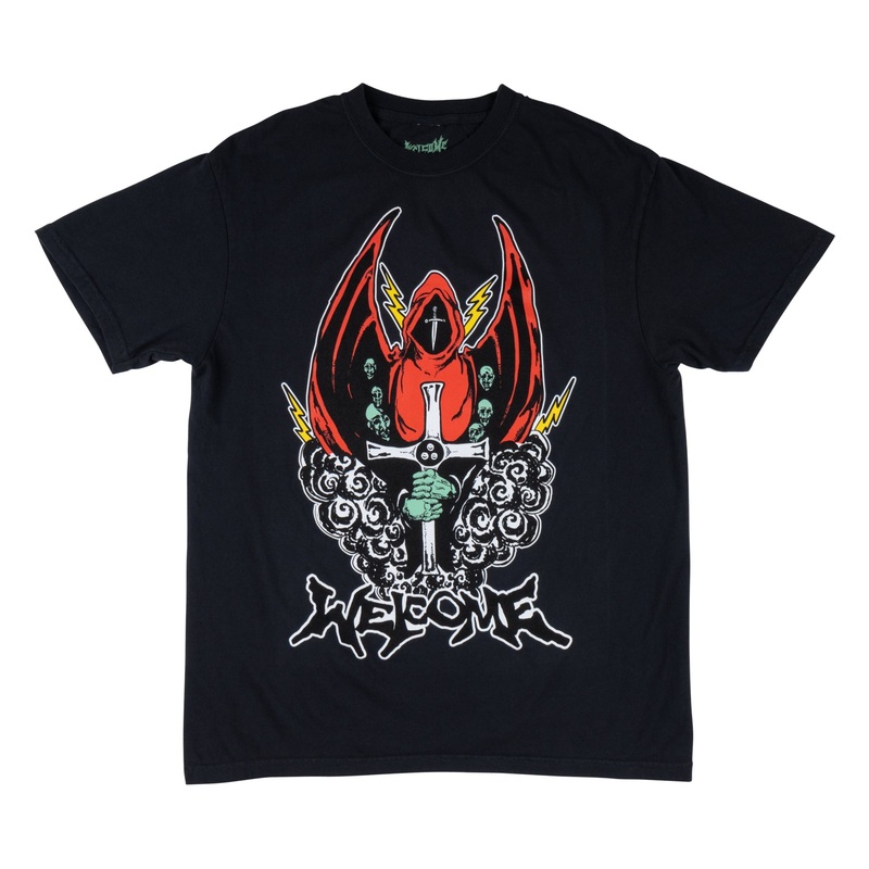 WELCOME KNIGHT TEE BLACK MEDIUM