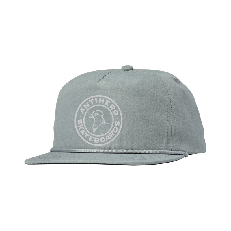 Antihero Basic Pigeon Round Snapback Hat O/S Grey