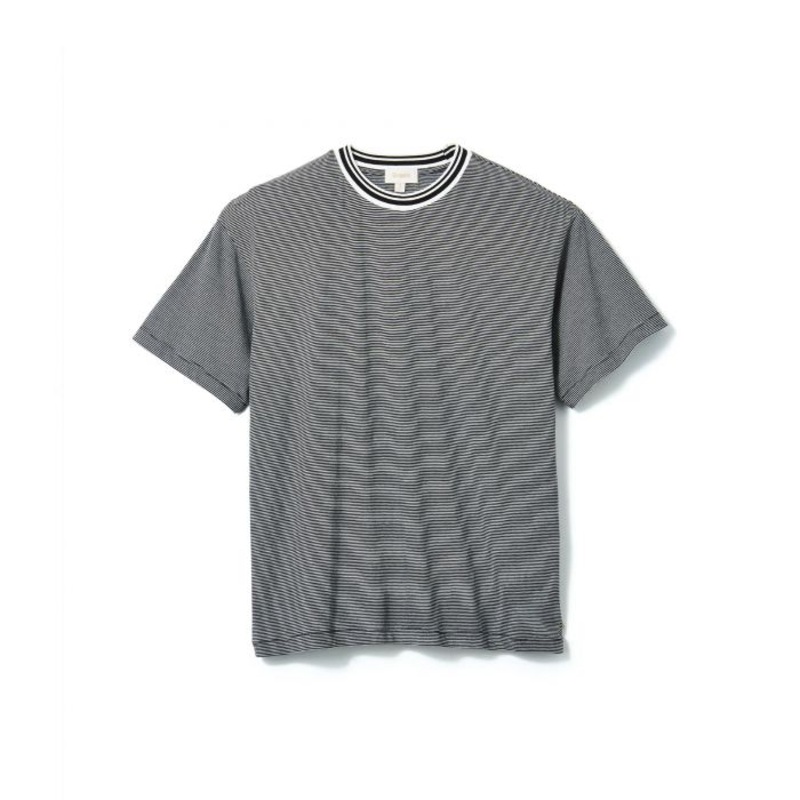 BRIXTON MONTGOMERY TEE – BLACK – 100% COTTON SMALL