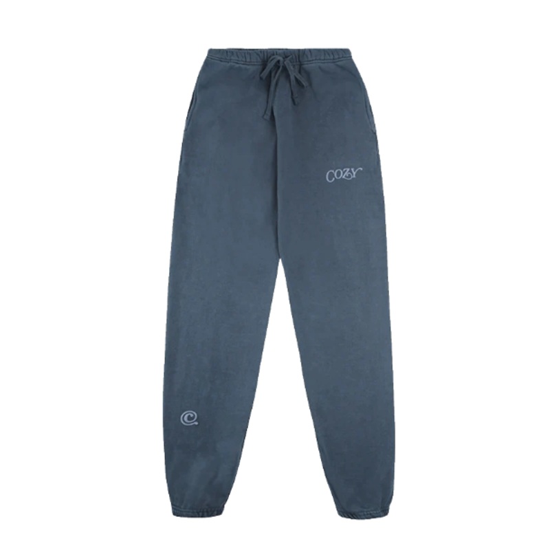 Cozy Lux Sweatpant Washed Navy Small