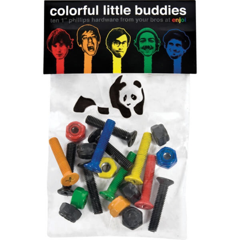 Enjoi Little Buddies Bolts 1″ Phillips – Assorted Colors