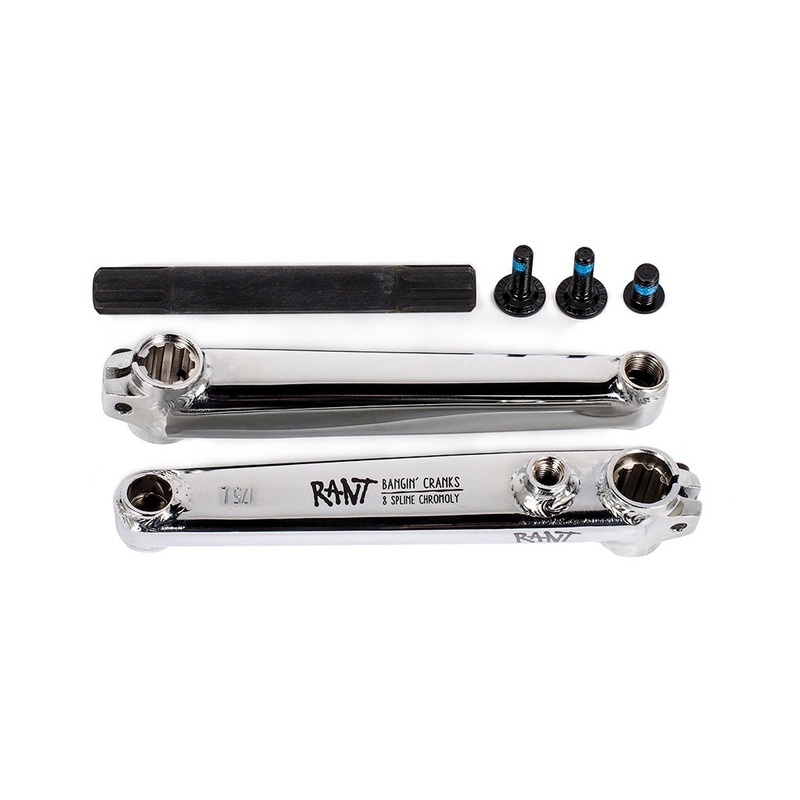 Rant BMX Bangin’ 8 Cranks 165mm – Chrome