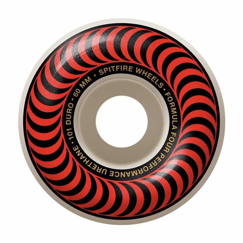 SPITFIRE WHEELS FORMULA FOUR 99D CLASSICS RED/BRONZE 60MM 60MM