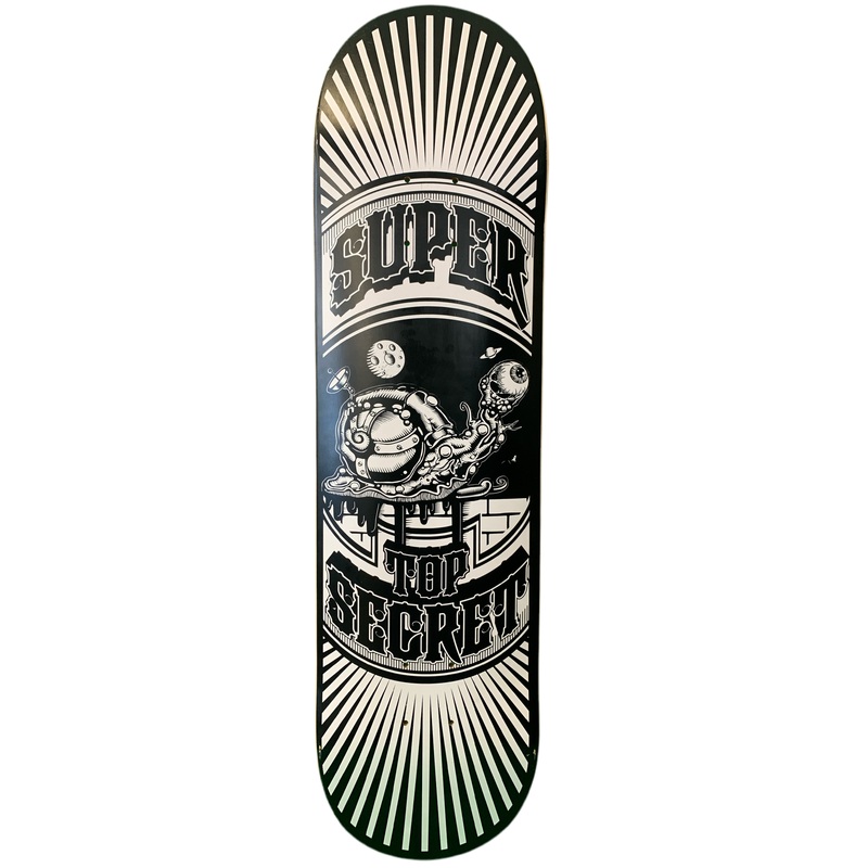 Super Top Secret Black 8.25″ Classic Skateboard Deck