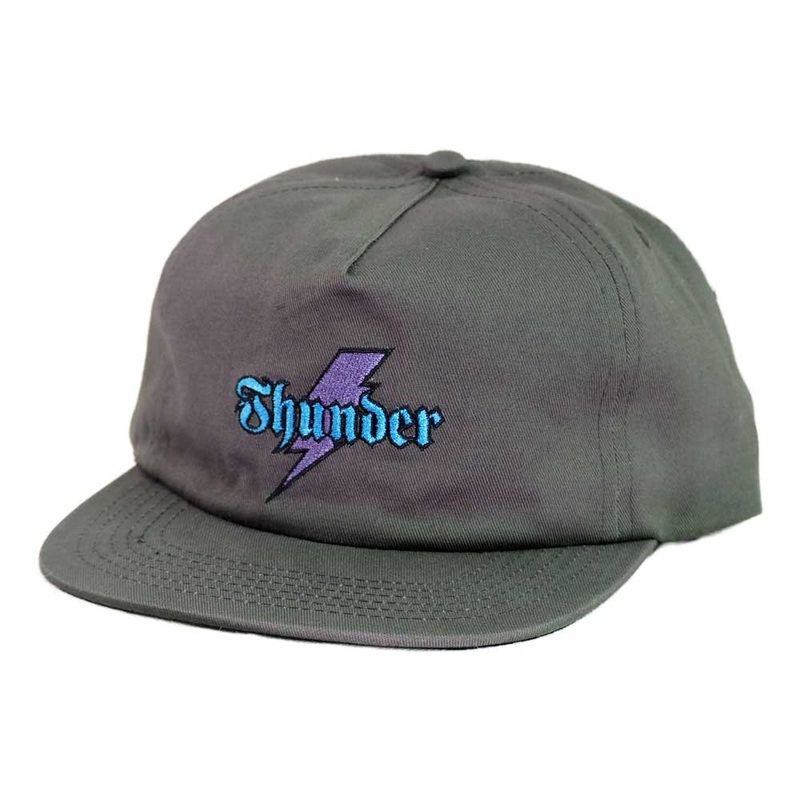 THUNDER BOLT SCRIPT SNAPBACK CHARCOAL