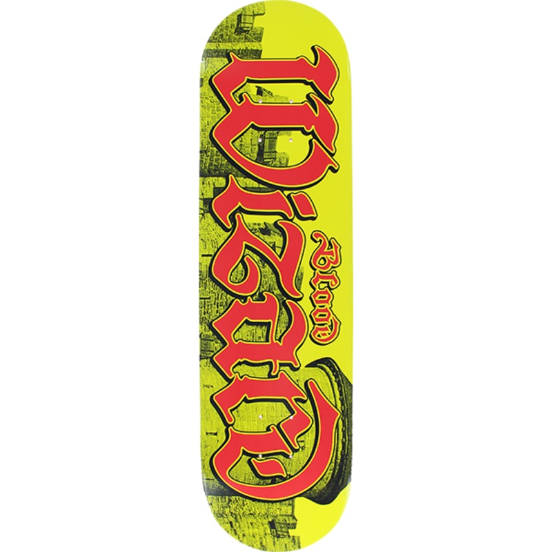 BW CASTLES SCRIPT DECK / YELLOW 8.25″