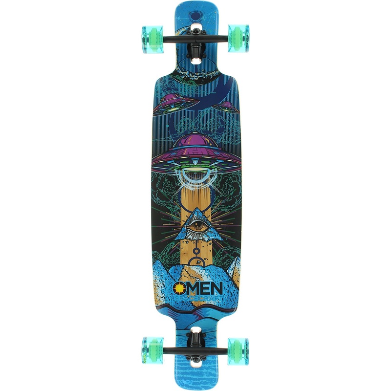 Omen UFO Surfcraft Drop Through Longboard Complete – 9.5″