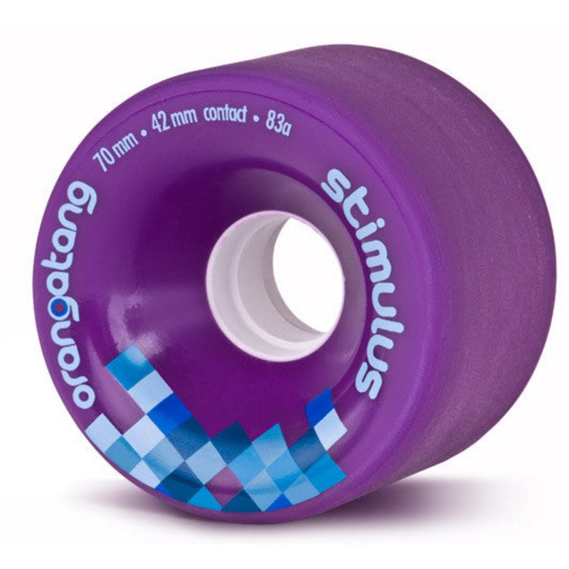 Orangatang Stimulus Longboard Wheels 70mm 83a – Purple (Set of 4)