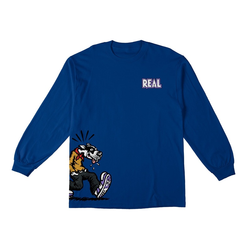Real Comix Long Sleeve T-Shirt S Royal