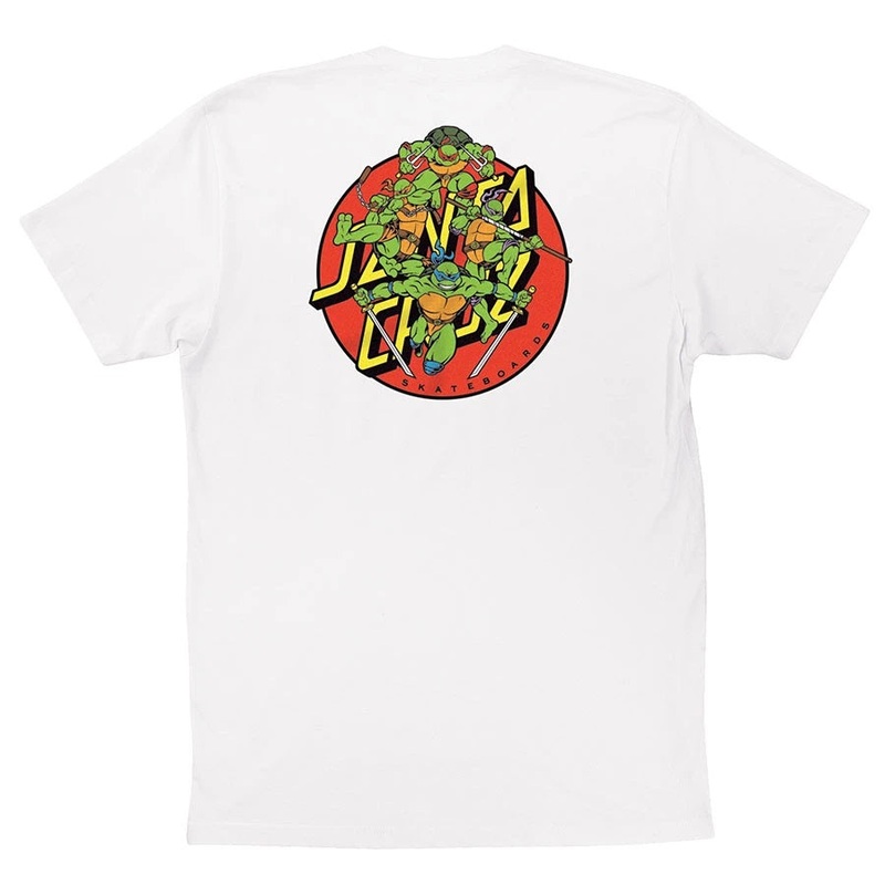 Santa Cruz TMNT Turtle Power Short Sleeve Men’s T-Shirt – White S White