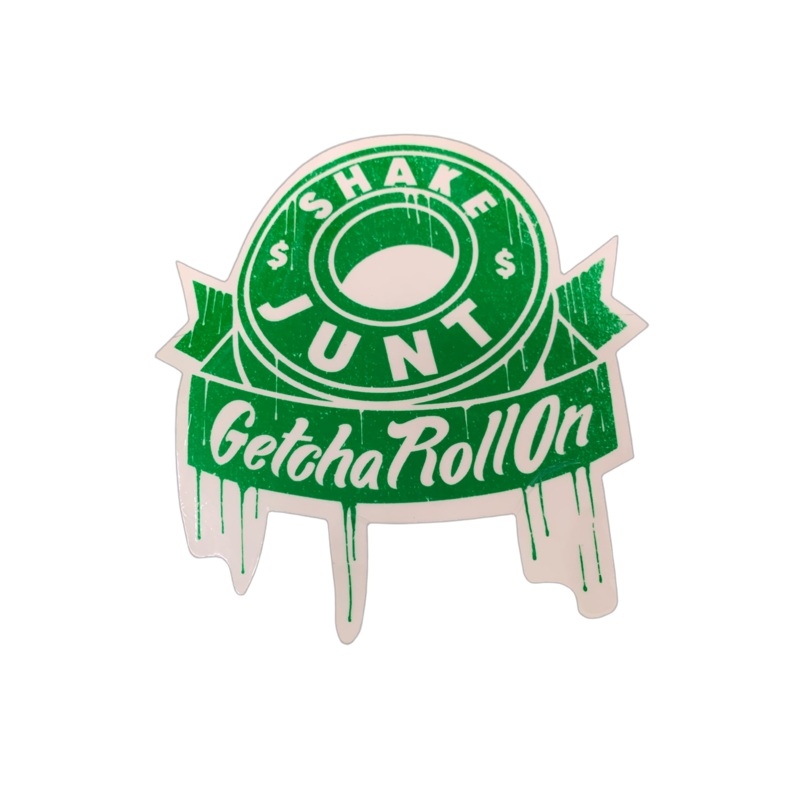 Shake Junt Getcha Roll On Clear Assorted Sticker 4.5″ x 5″