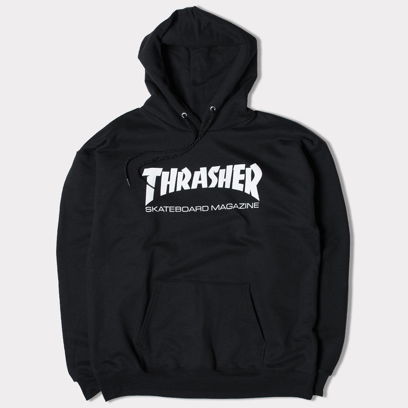 Skate Mag Logo Hoody (Black) SMALL