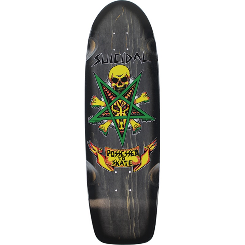 SUICIDAL PTS 0S DECK BLACK STAIN/BLK FADE 9.0″x30.0″
