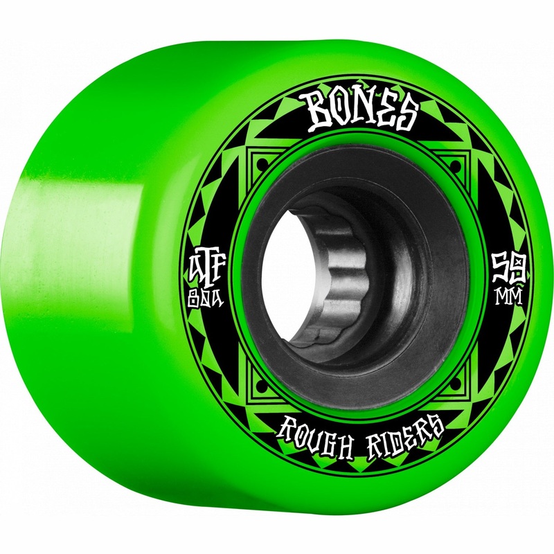 Bones ATF Rough Rider Runners 59mm 80a Wheels – Geen (Set of 4)
