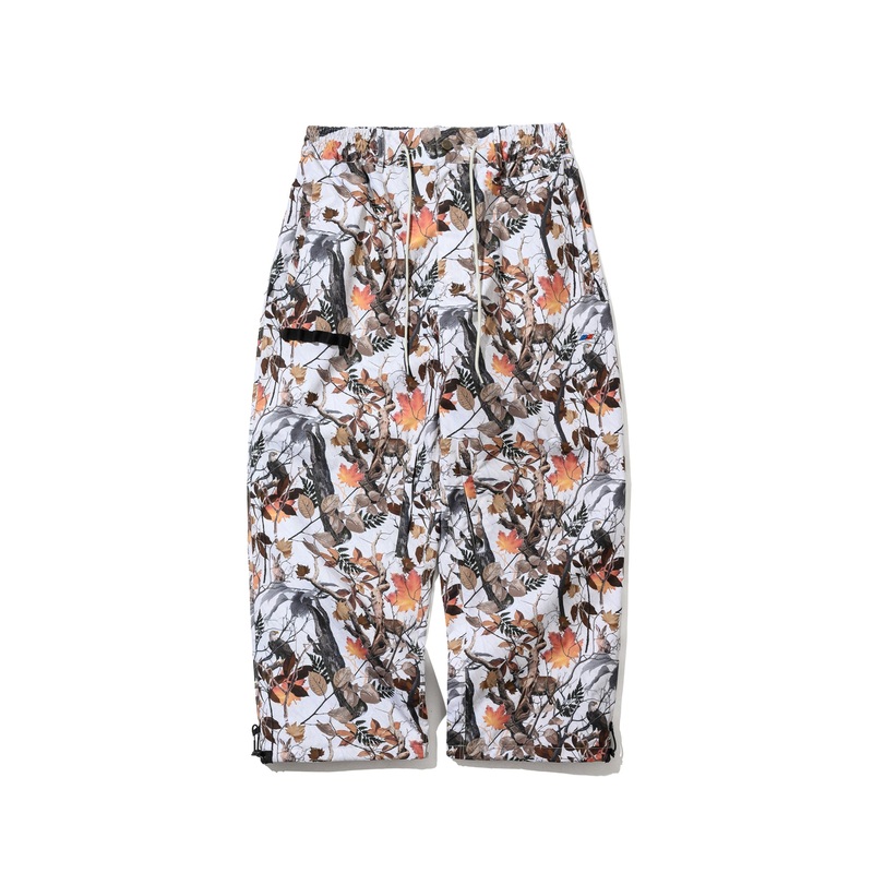 BSRABBIT REFINED SUPER WIDE VENTILATION PANTS REAL TREE WHITE Small WHITE REAL TREE
