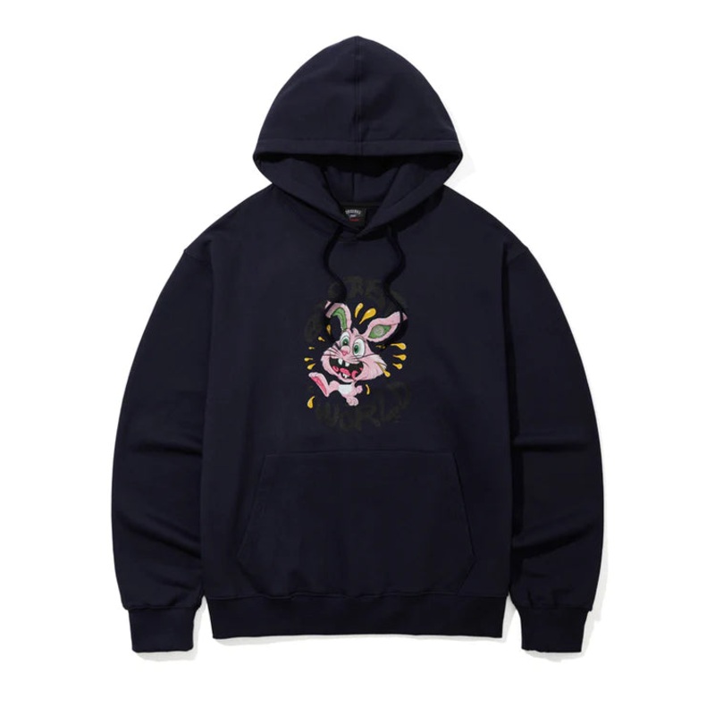 BSRabbit STRANGE RABBIT WORLD HOODIE NAVY Medium
