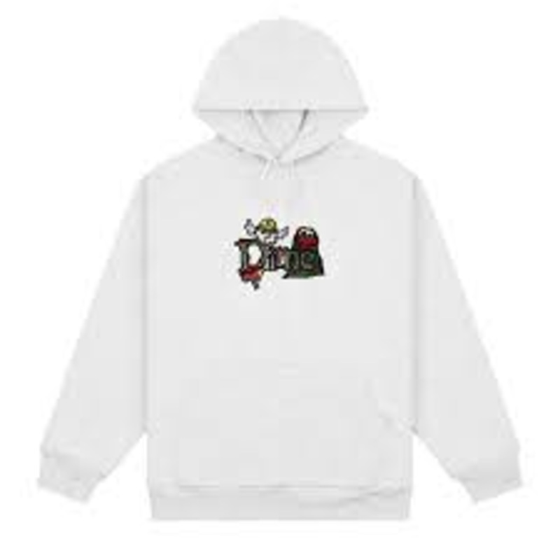 Dime Classic Fuzzy Hoodie Ash M