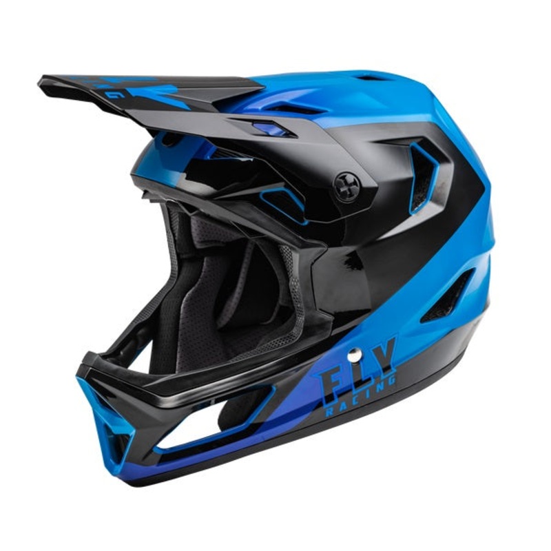 Fly Racing Rayce Full Face Helmet – Black/Blue X-Small Blue