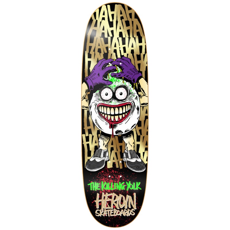 HEROIN DECK KILLING YOLK SYMMETRIC EGG (9.25″) 9.25″