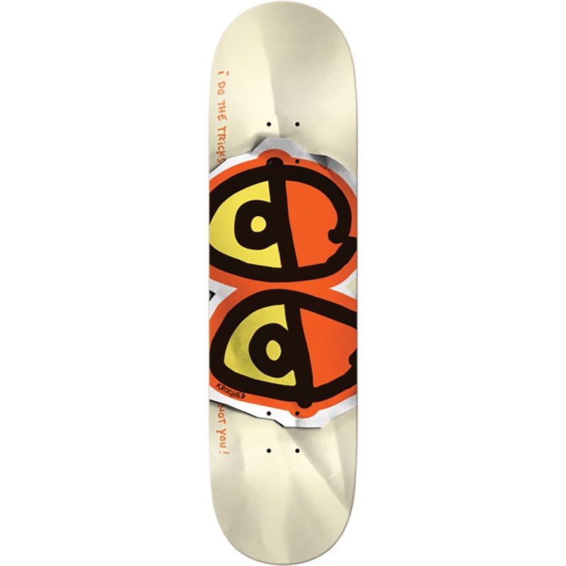 Krooked Eyes DBX Skateboard Deck – 8.5″ Bright Orange