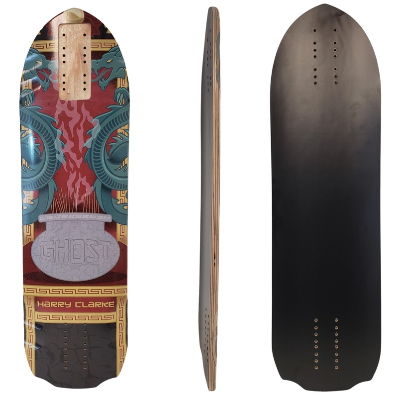 Madrid: Ghost Harry Clark Pro Longboard Skateboard Deck