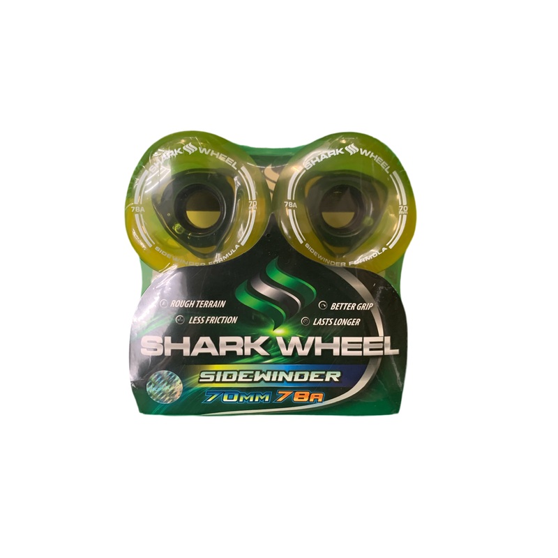 Shark Wheel Sidewinder Clear Amber 78a 70mm Cruiser Wheels