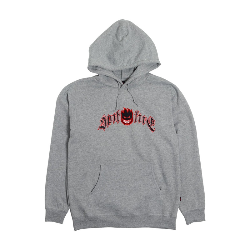 Spitfire Immortal Fire Hooded Sweatshirt S Heather Grey