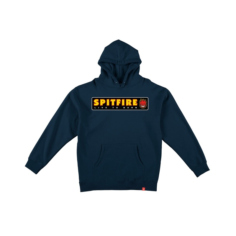 Spitfire Live To Burn Youth Hooded Sweatshirt YS Navy