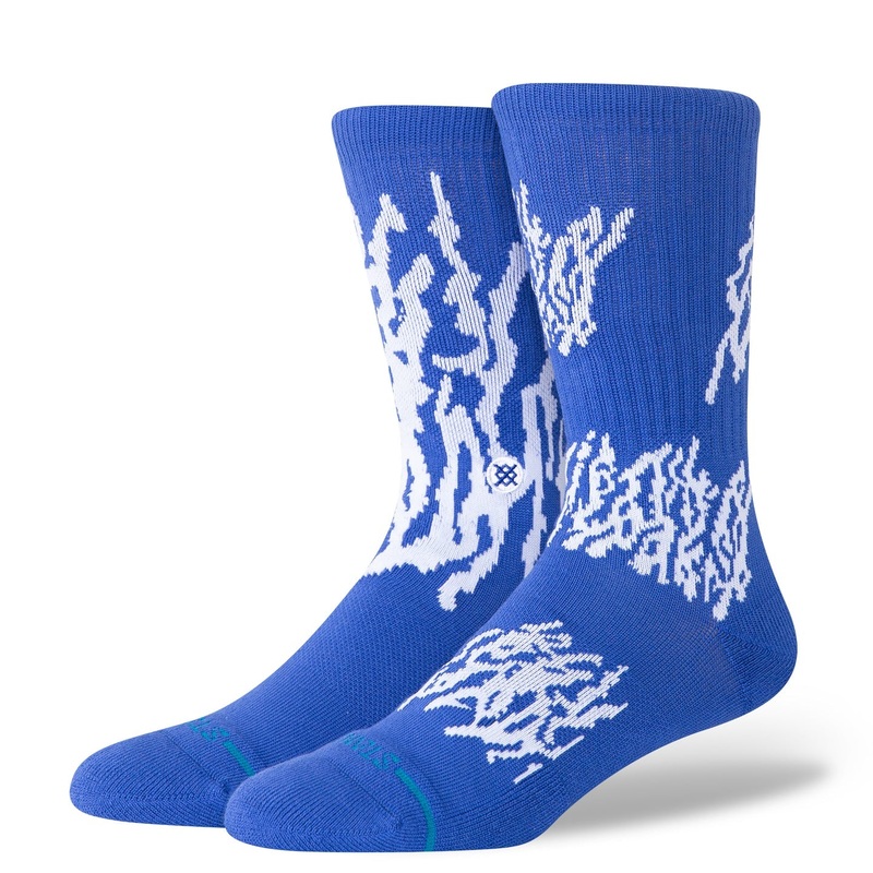 STANCE SOCKS GLACIER CREW COBALT BLUE MEDIUM