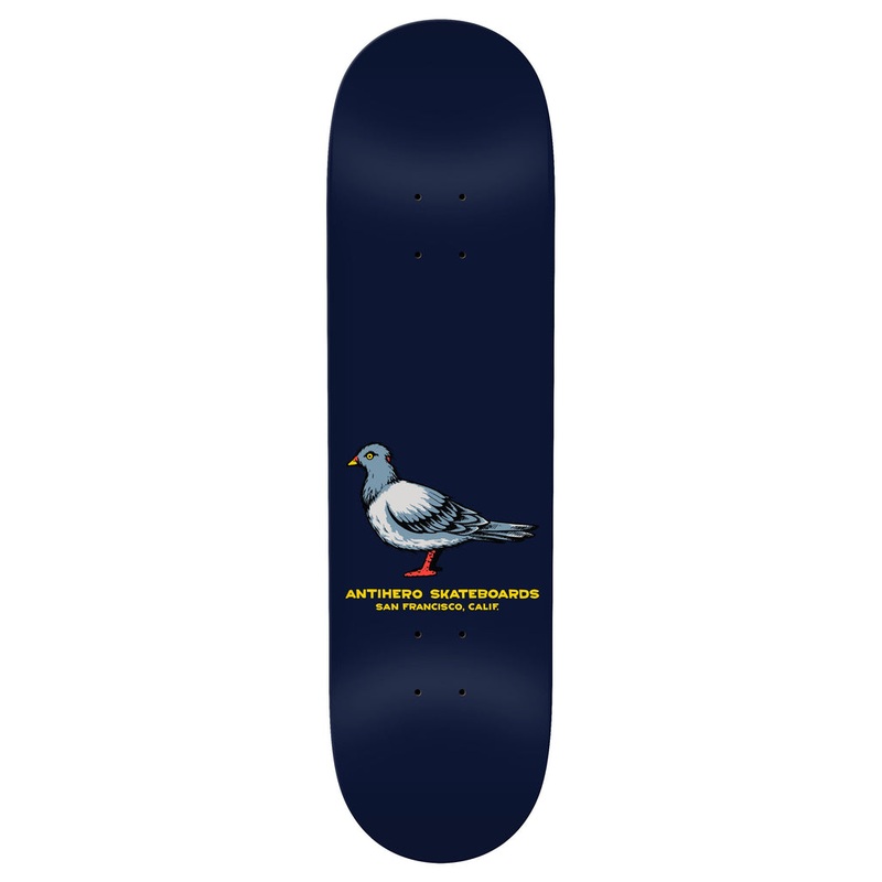 ANTIHERO TEAM PIGEON SHORT WHEEL BASE DECK (8.5″) 8.5″