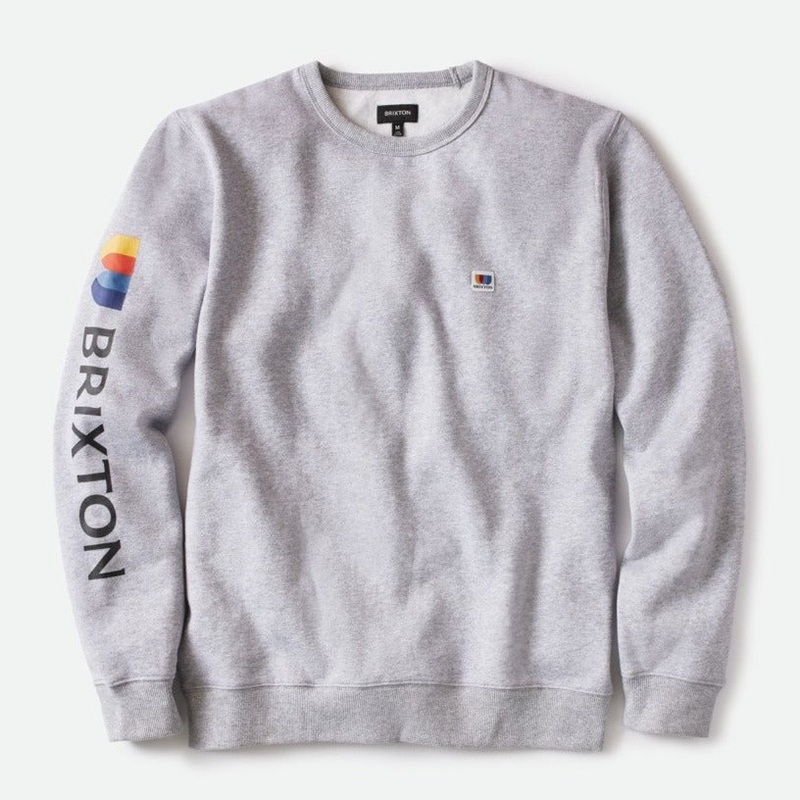 BRIXTON ALTON CREW – HEATHER GREY MEDIUM