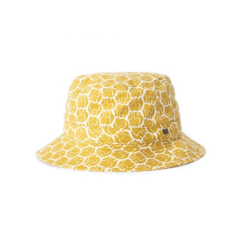 BRIXTON HARDY BUCKET HAT – HONEY – 100% COTTON SMALL