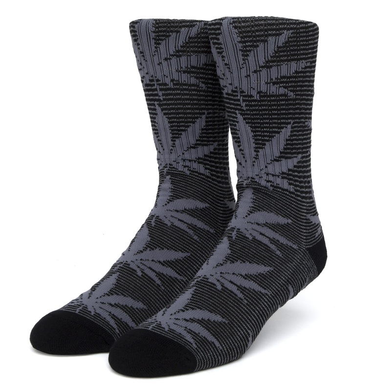 HUF MICRO STRIPE PLANTLIFE SOCK BLACK
