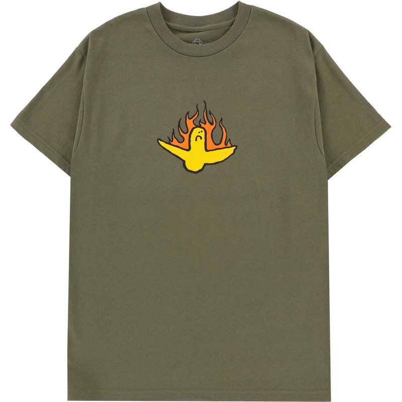 KROOKED FIRE BIRD TEE MILITARY GREEN SMALL