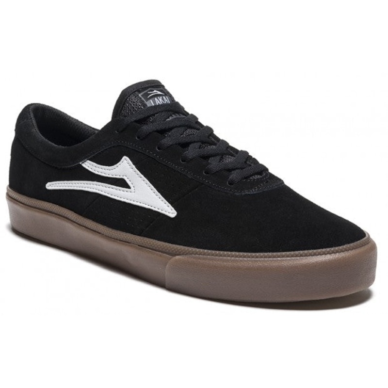 Lakai Shoes Sheffield – Black/White Suede 5 Black