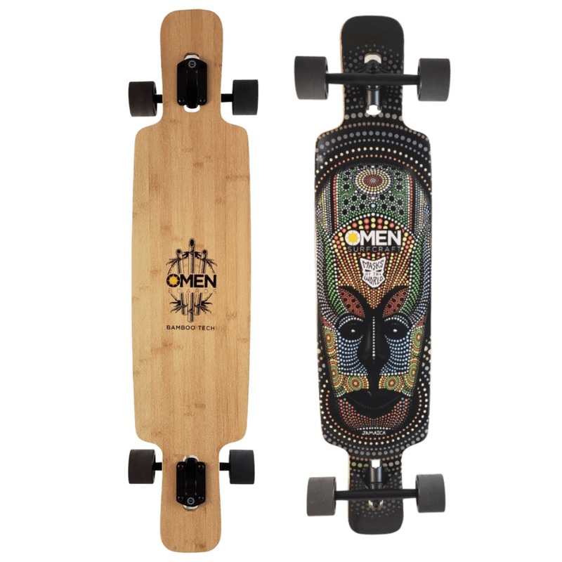 Omen: 41.5″ Jamaica Mask Longboard Complete