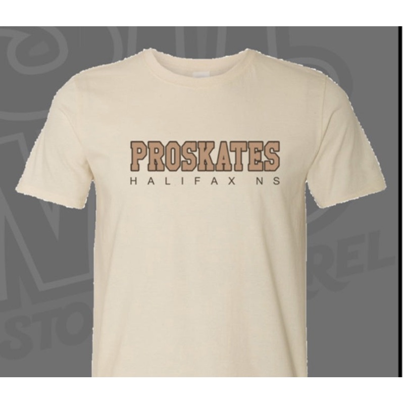 Pro Skates Collegiate T-Shirt – Natural Small