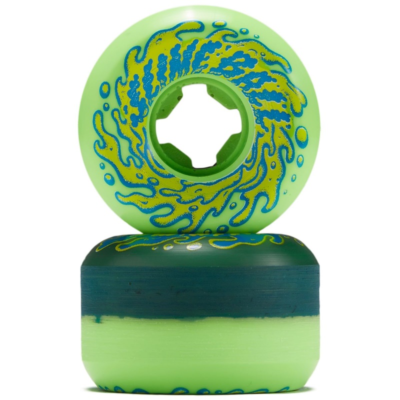 SLIME BALLS WHEELS DOUBLE TAKE VOMIT GREEN/BLACK 97A (53MM) 53MM
