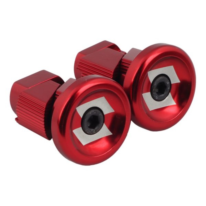 Snafu Stubby Alloy Bar Ends – Red