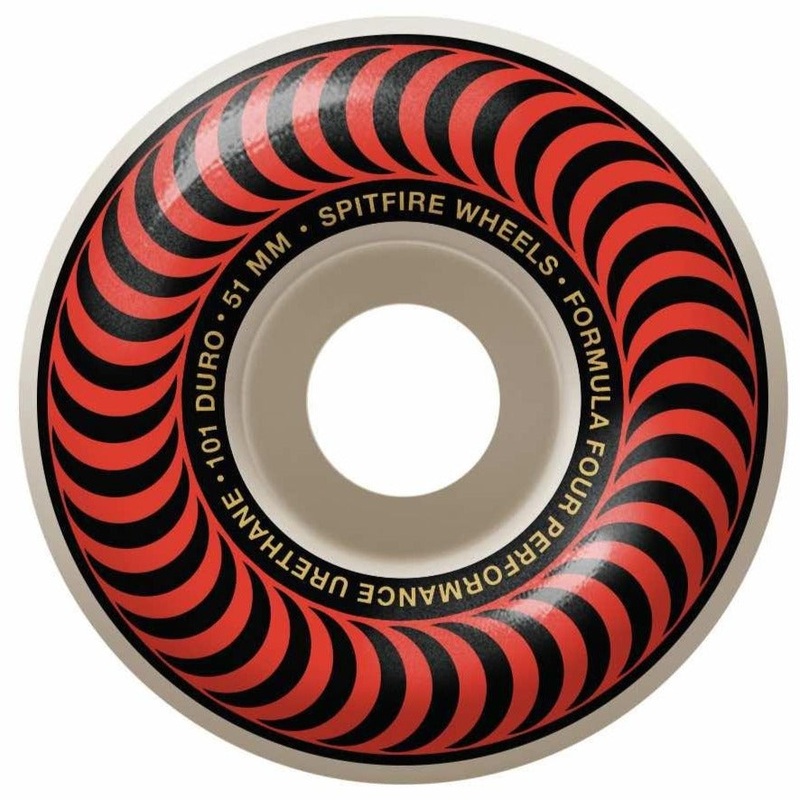 SPITFIRE WHEELS – FORMULA 4 CLASSICS RED 101A (51MM) 51MM