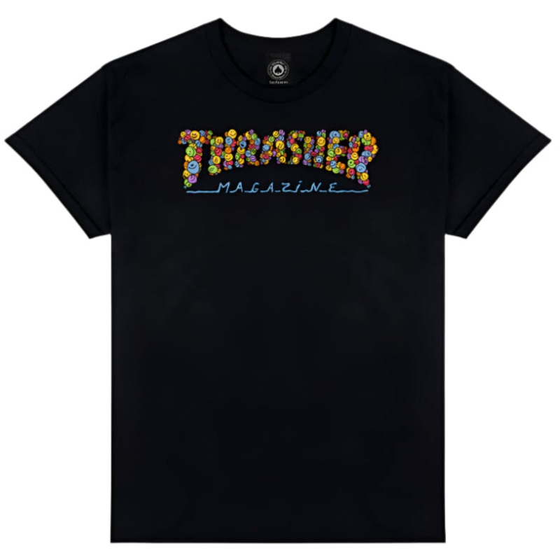 THRASHER SMILE SPANKY T-SHIRT BLACK SMALL