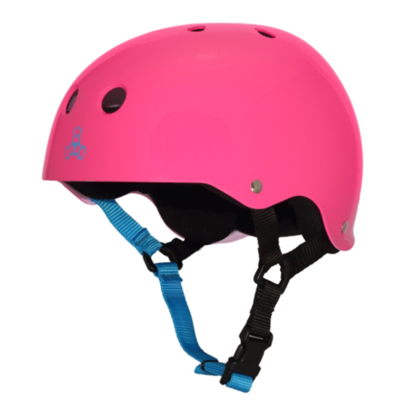Triple 8 Sweatsaver Helmet – Neon Gloss Fuscha XS Pink