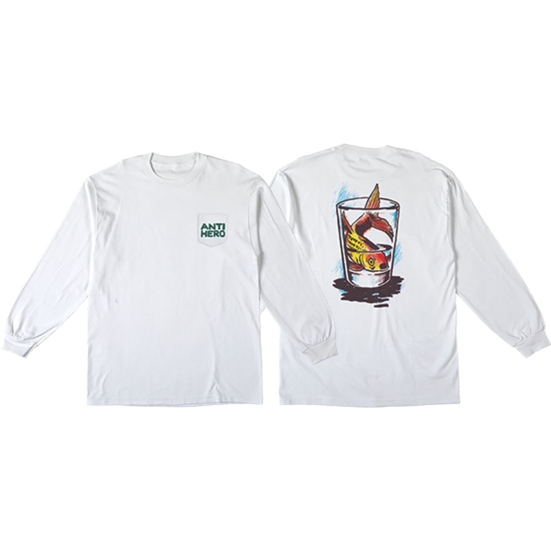 AH FISH BOWL POCKET LS WHITE S