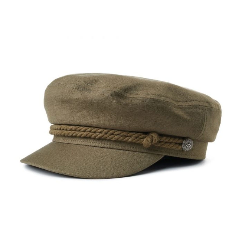 BRIXTON FIDDLER CAP – MILITARY OLIVE – 100% COTTON SMALL