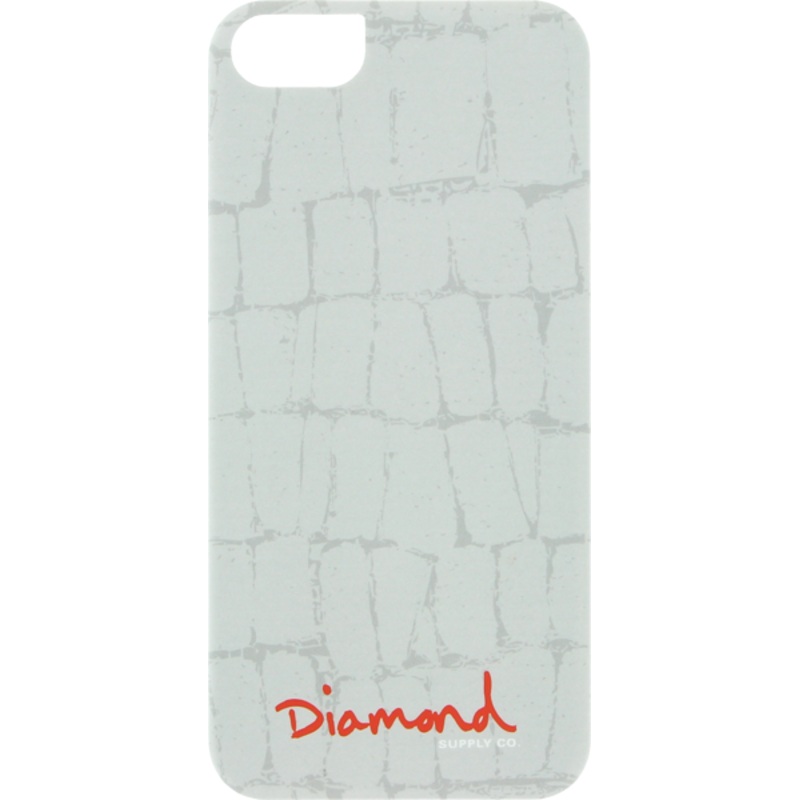 DIAMOND IPHONE5 CROC CASE sale WHITE