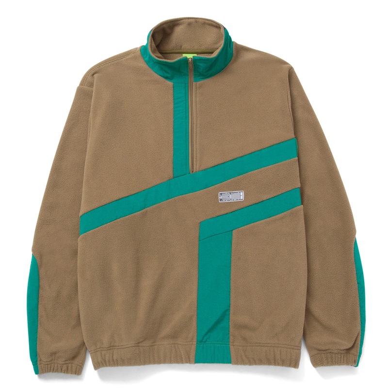 HUF RANGE QUARTER ZIP FLEECE OLIVE MEDIUM