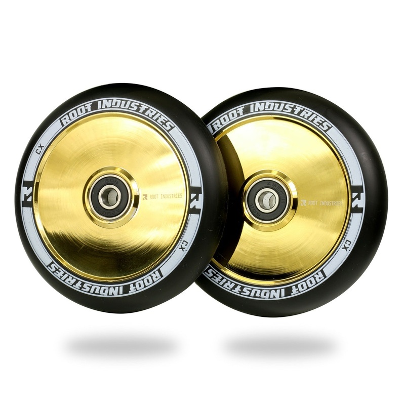 Root Industries AIR Wheels 110mm – Black/Gold Rush (Pair)