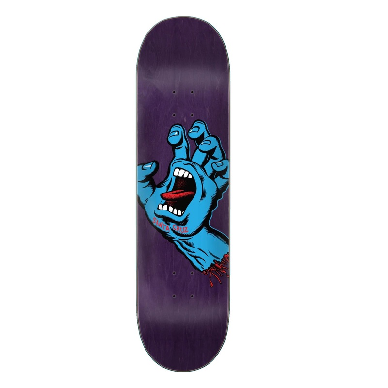 Santa Cruz Screaming Hand Skateboard Deck – 8.375